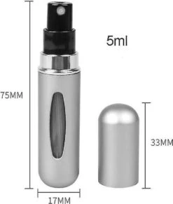 Fuzi Tools - Parfum Verstuiver - 5ML - Matt Grijs - Hervulbaar - Reisflesje - Mini Parfum Flesje -Parfum Winkel 1020x1200 4