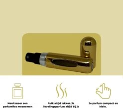 Cetins - Parfum Verstuiver Navulbaar - Mini Parfum Flesje - Reisflesje – Goud -Parfum Winkel 1200x1058 3
