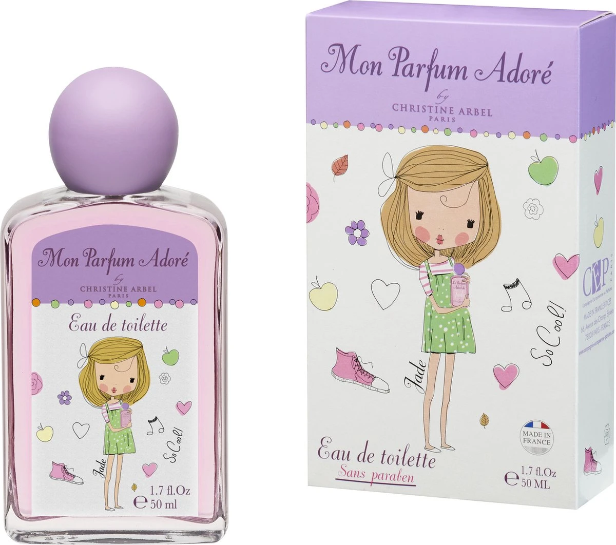 Christine Arbel - Kinderparfum Voor Meisjes | Mon Parfum Adoré Jade | Kinderparfum | Eau De Toilette - 50 Ml - Made In France - 36m+ 3 Christine Arbel - Kinderparfum Voor Meisjes | Mon Parfum Adoré Jade | Kinderparfum | Eau De Toilette - 50 Ml - Made In France - 36m+