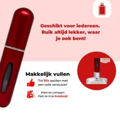 Cetins - Parfum Verstuiver Navulbaar - Mini Parfum Flesje - Reisflesje – Matt Rood -Parfum Winkel 1200x1145 4