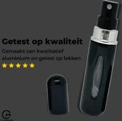 Cetins - Parfum Verstuiver Navulbaar - Mini Parfum Flesje - Reisflesje – Zwart -Parfum Winkel 1200x1187 5