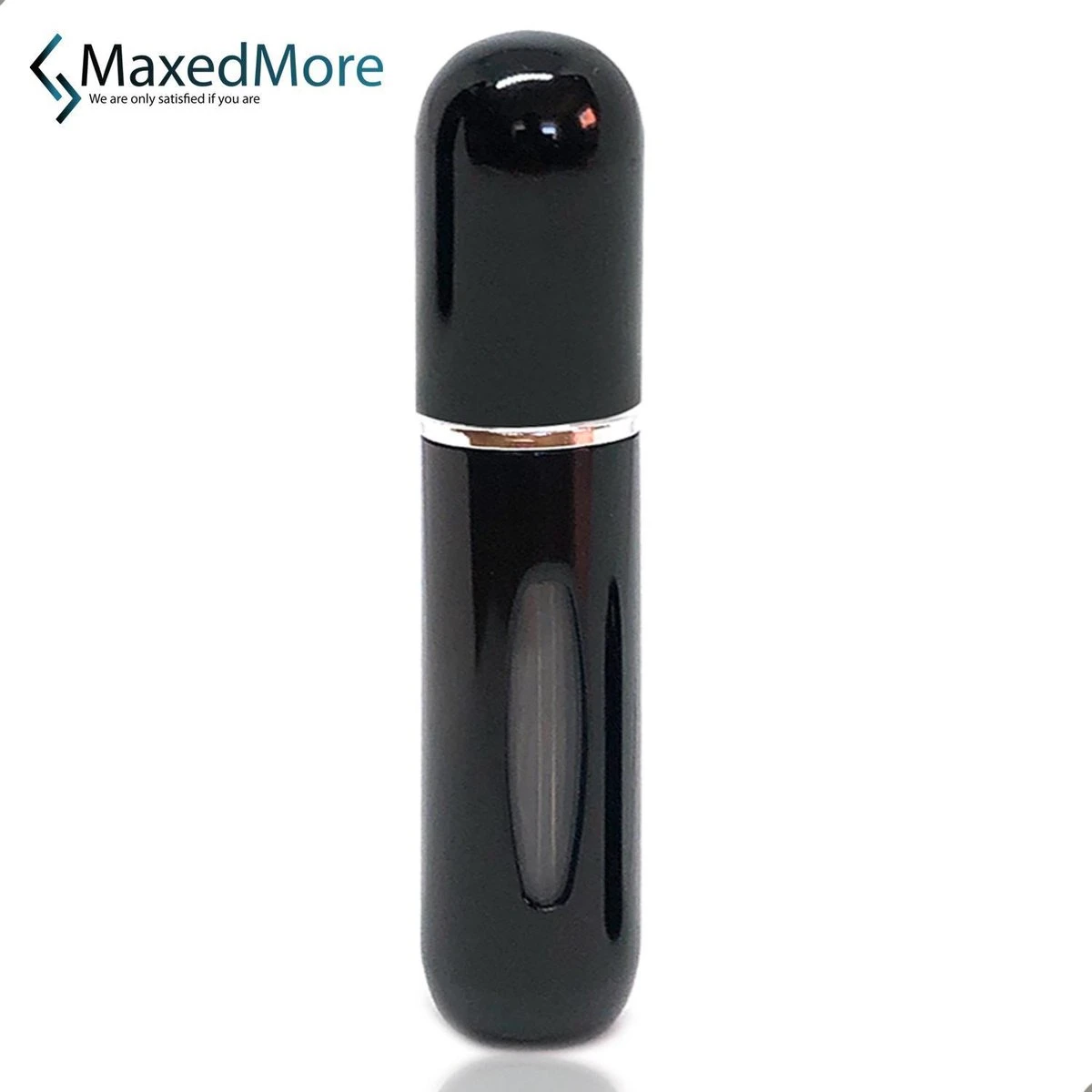 Mini Parfum Flesje | Lipstick Formaat Navulbare Parfum Verstuiver - Zwart 3 Mini Parfum Flesje | Lipstick Formaat Navulbare Parfum Verstuiver - Zwart