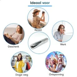 MaxedMore Navulbare Parfumverstuiver 5ml Zilver - 65 Keer Spraybare Parfum Verstuiver - Hervulbaar Tasverstuiver Voor Parfum - Meeneem Mini Geur Flesje Voor Op Reis - Lipstick Formaat Navulbaar Parfumflesje -Parfum Winkel 1200x1200 498