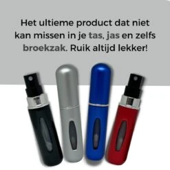 Cetins - Parfum Verstuiver Navulbaar - Mini Parfum Flesje - Reisflesje – Matt Grijs - -Parfum Winkel 1200x1200 523