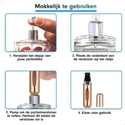 Mini Parfum Flesje 2-PACK Goud En Roze| Lipstick Formaat Navulbare Parfum Verstuiver -Parfum Winkel 1200x1200 532