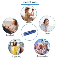 MaxedMore Navulbare Parfumverstuiver 5ml Blauw - 65 Keer Spraybare Parfum Verstuiver - Hervulbaar Tasverstuiver Voor Parfum - Meeneem Mini Geur Flesje Voor Op Reis - Lipstick Formaat Navulbaar Parfumflesje -Parfum Winkel 1200x1200 564