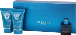Versace - Eros Gift Of Mini 5 Ml, And Eros 25 Ml (After Shave Balm) Eros 25 Ml - Eau De Toilette - 5ML -Parfum Winkel 1200x563