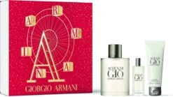 Armani Acqua Di Gio Giftset - 100 Ml Eau De Toilette Spray + 15 Ml Eau De Toilette Spray + 75 Ml Showergel - Cadeauset Voor Heren