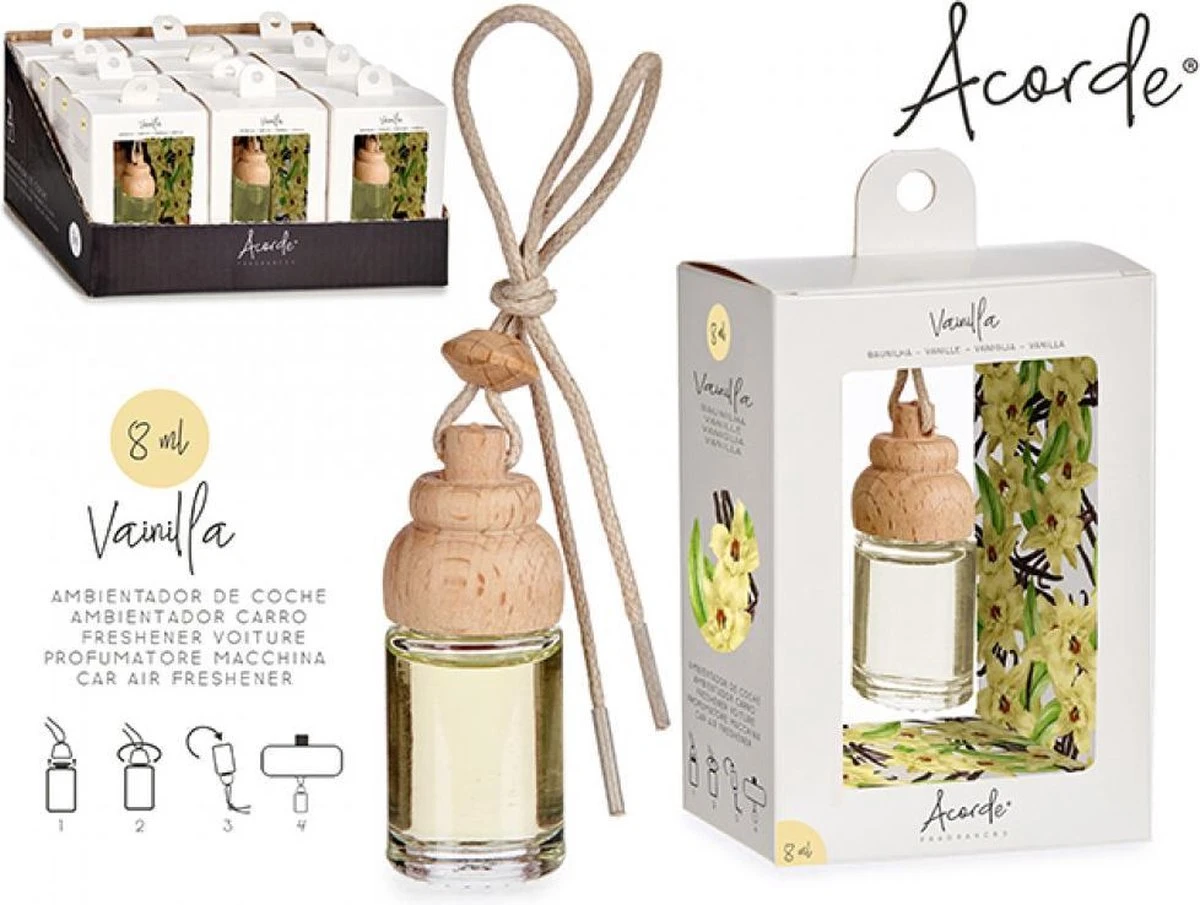 Autoparfum Met Vanille Geur - 1 Stuk 8ml 4 Autoparfum Met Vanille Geur - 1 Stuk 8ml - Afbeelding 2