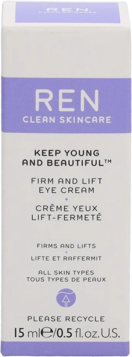 Ren Clean Skincare - Keep Young And Beautiful Firm And Lift Eye Cream 5 Ren Clean Skincare - Keep Young And Beautiful Firm And Lift Eye Cream - Afbeelding 3
