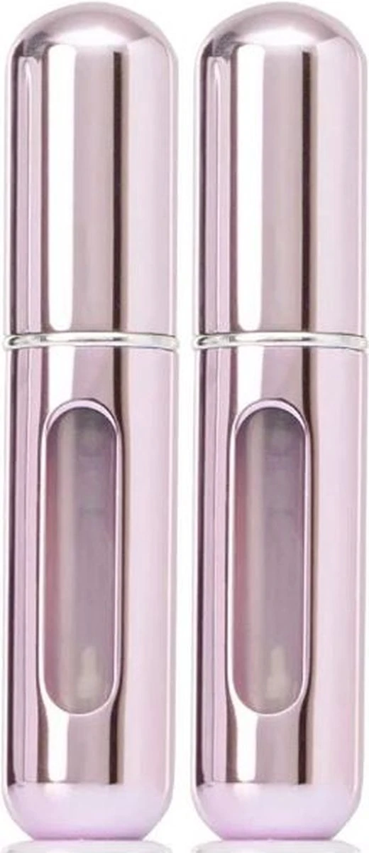 Lotis - Parfumverstuivers - Flesje Navulbaar - Metallic Roze 2-Pack 3 Lotis - Parfumverstuivers - Flesje Navulbaar - Metallic Roze 2-Pack