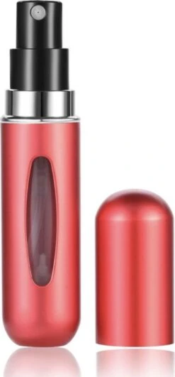 Merkloos Hervulbaar Parfumflesje - Rood - 5ML - Verstuiver - Navulbaar