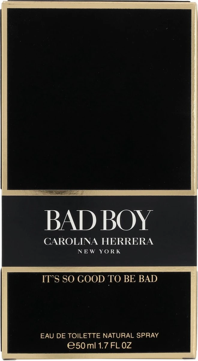 Carolina Herrera - Bad Boy - 50ml - Eau De Toilette - Herenparfum 4 Carolina Herrera - Bad Boy - 50ml - Eau De Toilette - Herenparfum - Afbeelding 2