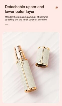 Hervulbare Parfumverstuiver-5ml-Mini Parfumverstuiver-Kleine Spuitfles Voor Parfum-Lege Parfumflesje Voor Op Reis Glasspray Draagbaar Parfumpakket Met Lederen Hoes - Mandarijn Groen -Parfum Winkel 707x1200 2