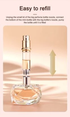 Hervulbare Parfumverstuiver-5ml-Mini Parfumverstuiver-Kleine Spuitfles Voor Parfum-Lege Parfumflesje Voor Op Reis Glasspray Draagbaar Parfumpakket Met Lederen Hoes - Mandarijn Groen -Parfum Winkel 727x1200 5