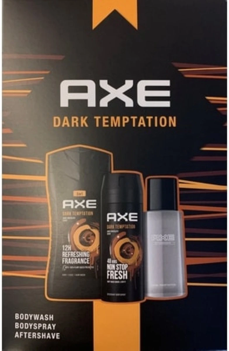 AXE Geschenkset Dark Temptation - After Shave / Deo / Douchegel 3 AXE Geschenkset Dark Temptation - After Shave / Deo / Douchegel