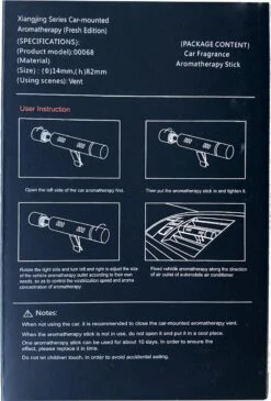 Luxe Auto Luchtverfrisser - 3 Aroma Geuren - Auto Verfrisser - Auto Luchtje - Zwart -Parfum Winkel 811x1200 1