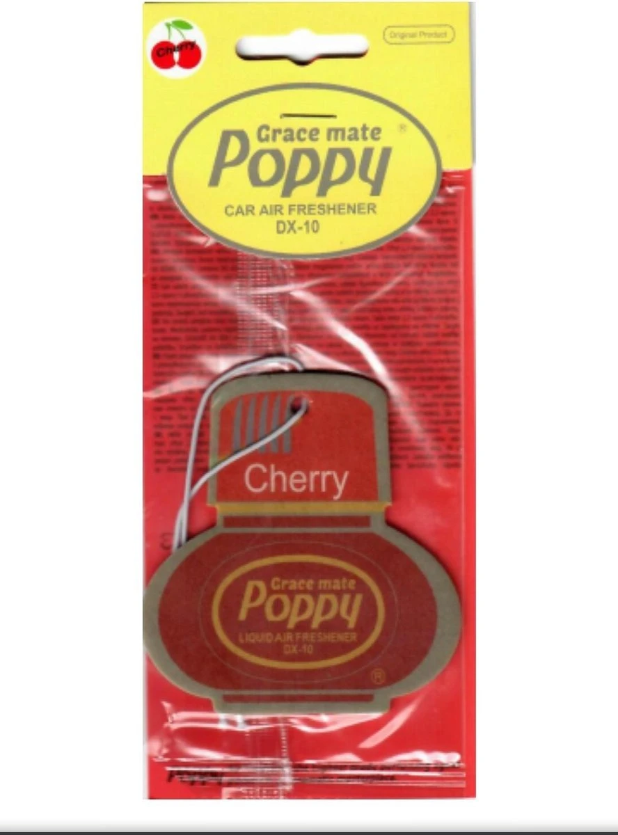 Poppy Grace Mate ® Geurhanger Kersen - Perfume - Luchtverfrisser Auto – Geurhanger – Autogeurtje 4 Poppy Grace Mate ® Geurhanger Kersen - Perfume - Luchtverfrisser Auto – Geurhanger – Autogeurtje - Afbeelding 2