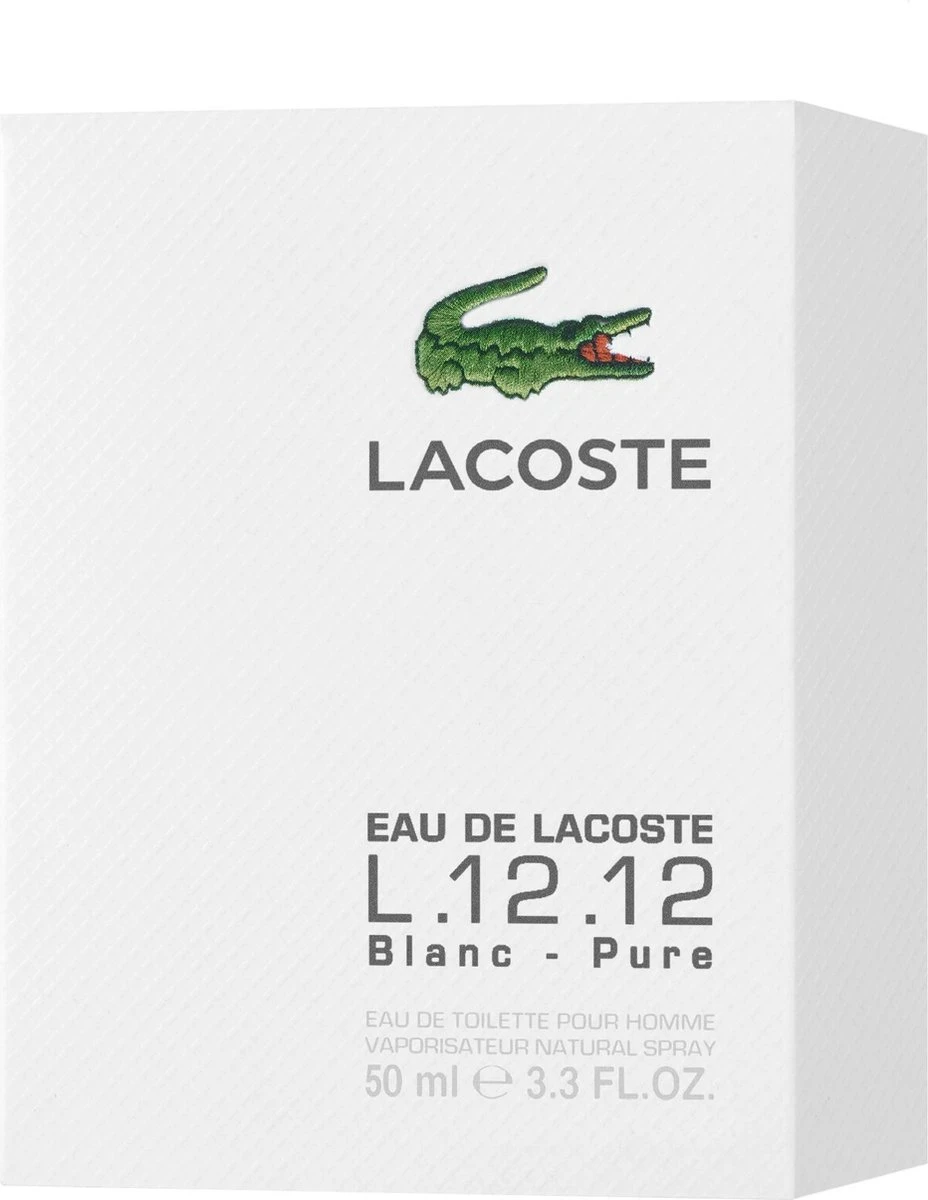 Lacoste 12.12 White 50 Ml - Eau De Toilette - Herenparfum 5 Lacoste 12.12 White 50 Ml - Eau De Toilette - Herenparfum - Afbeelding 3